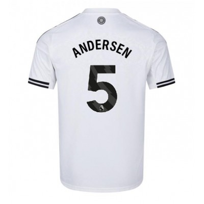 Moški Nogometni dresi Fulham Joachim Andersen #5 Domači 2025-26 Kratek Rokav Moški Nogometni dresi Fulham Joachim Andersen #5 Domači 2025-26 Kratek Rokav